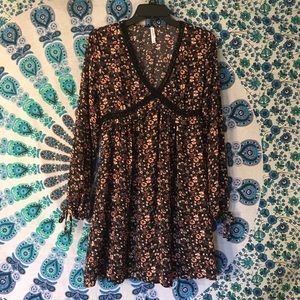 Floral long sleeve dress